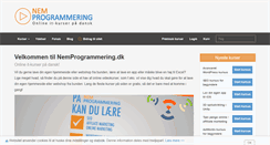 Desktop Screenshot of nemprogrammering.dk