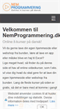 Mobile Screenshot of nemprogrammering.dk